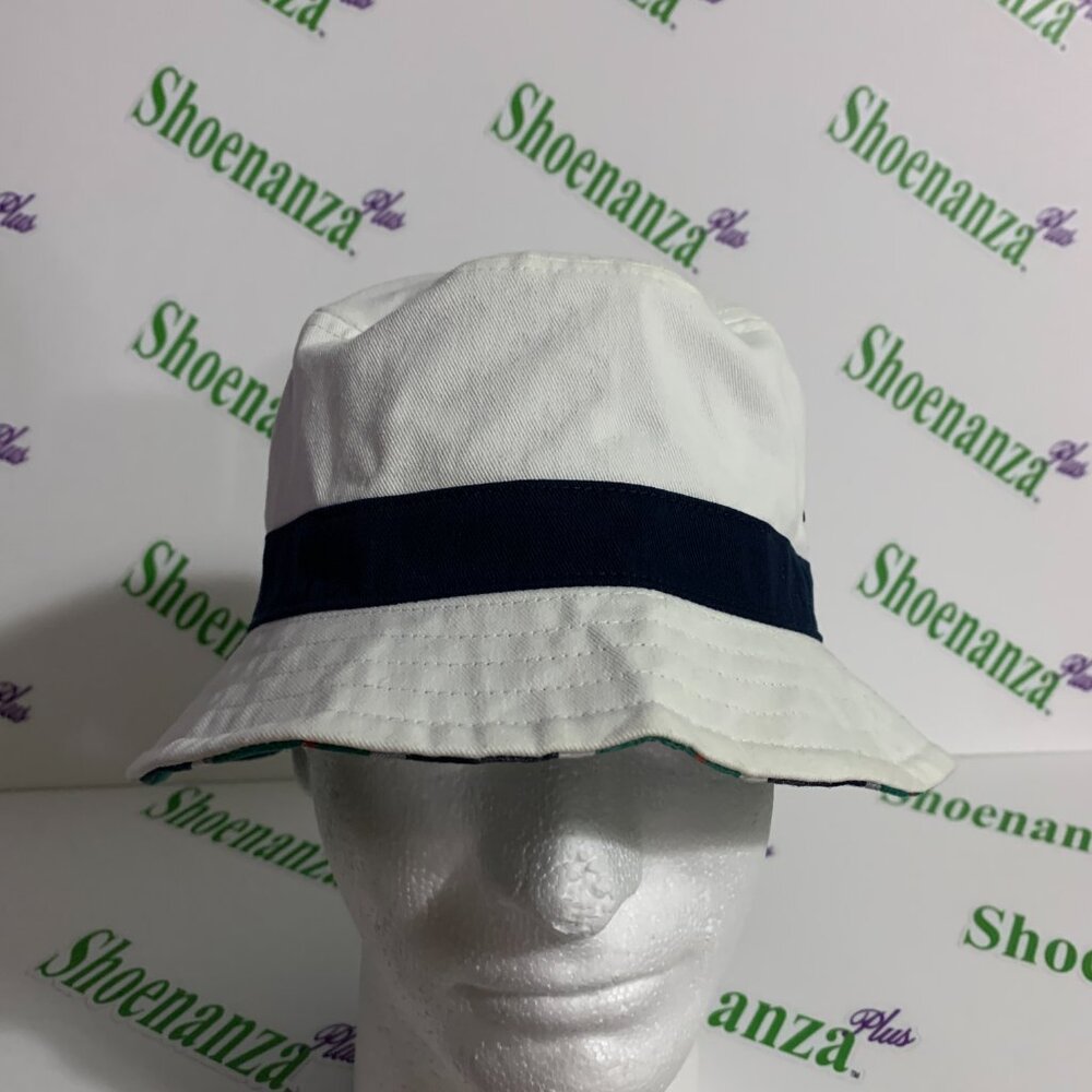Adidas Bucket Hat Golf Reversible Ladies Womens Green Plaid White Blue One Size - Picture 8 of 12